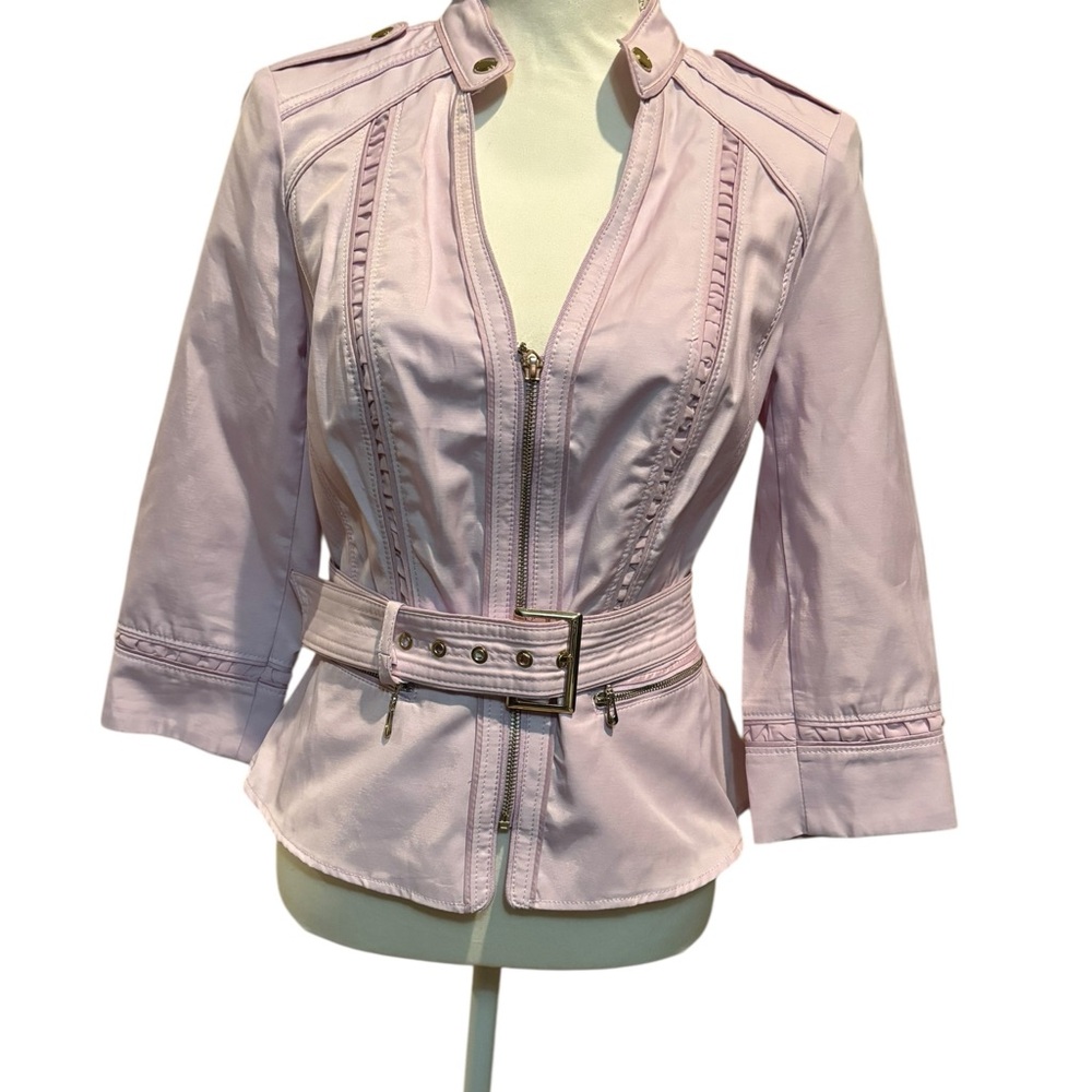 White House Black Market Light Pink Utility Jacket